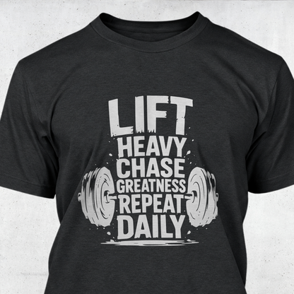 Lift Heavy Chase Greatness Repeat Daily