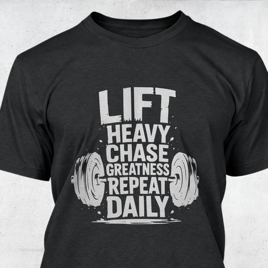 Lift Heavy Chase Greatness Repeat Daily